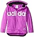 adidas Little Girls' Track Jacket, Purple, 6X