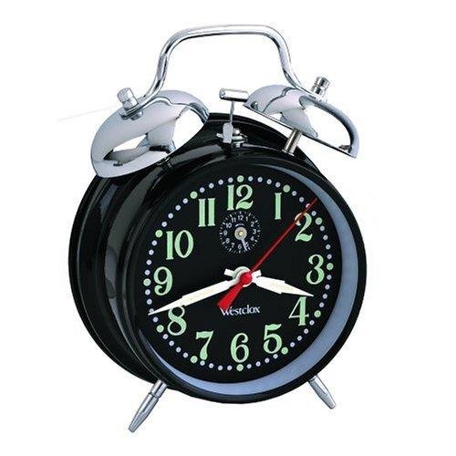 Kitchen: Piper Twin Bell Alarm Clock black