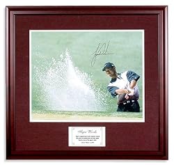 Tiger Woods Signed 16x20 Sand Trap Framed UDA
