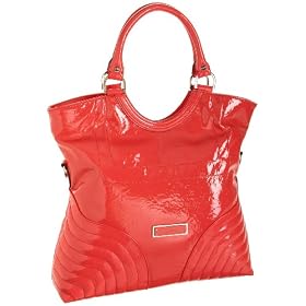 Calvin Klein Patent Padding Tote