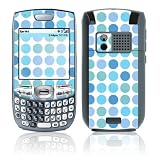 Dots Turquoise Design Protective Skin Decal Sticker for Palm Treo 750/ 755 Cell Phone (Front piece only)