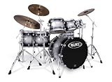 Mapex Saturn Series -- Plus Bass Fusion Pop 22, 7 Piece Shell Pack, Galaxy Burst