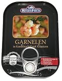 Rügen Fisch Garnelen in Knoblauchöl, 10er Pack (10 x 100 g Dose)