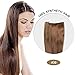 COCO Secret Extensions Light Auburn Hair Synthetic Hair Extensions Straight 16 Inches