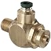 Parker 032512525 3251 Series Brass Right Angle Flow Control Valve with Prestolok Fitting, 1/4" NPT Male x Female, 125 psi