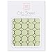 SwaddleDesigns Baby/Toddler Crib Sheet, Softest Cotton Flannel, Made in USA, Brown Mod Circles on Lime