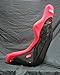 Pair of Bride Zeta Ii 2 Low Max Seats w/ Black Frp Red Cloth W Sliders & Mounts