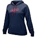 Nike Cleveland Indians Navy Blue Ladies Pullover Tackle Hoody Sweatshirt
