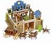 Le Toy Van Painted Wooden Cowboy Fort Rattlesnake