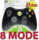 Black Xbox 360 Rapid Fire Turbo Modded Controller Stealth 8 Mode with Stand-by Mode
