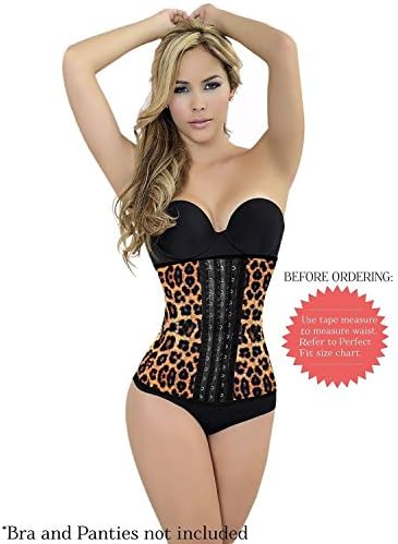 TLGWAY Women's Faja Clasica Animal Print Workout Waist Cincher Size M