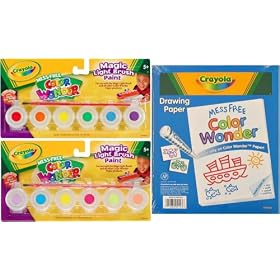 Crayola Color Magic Light Brush Paint Refill - Classic + Tropical + Paper Pad by Crayola
