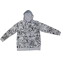 Amazing Spider-Man Comic Book Panels Youth Zip Front Hooded Sweatshirt