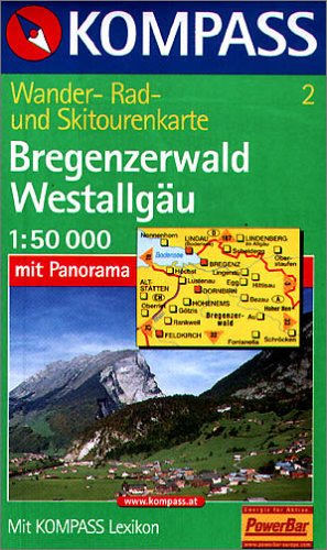 City Travel Guides Discounted  Bücher : Kompass Karten, Bregenzerwald, Westallgäu: Wanderkarte mit Tourenführer, Panorama, Radrouten und Skitouren. GPS-geeignet