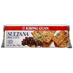 Khong Guan Sultana (Raisin) Biscuits, 7.05-Ounce Packages (Pack of 24)