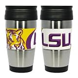 LSU Tigers Travel Mug: 15 oz Stainless Steel Travel Tumbler