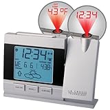 La Crosse Technology WT-5442-BP Projection Alarm Clock with Forecast