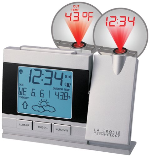 La Crosse Technology WT-5442U Projection Alarm Clock with Forecast
