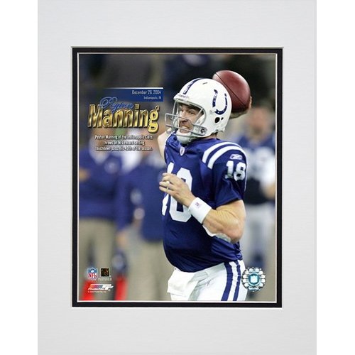 Photo File Indianapolis Colts Peyton Manning Matted Photo