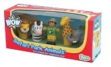 Review WOW Toys  / Wow - Safari Park Animals - 1 Figure and 4 Animals for Imaginative Play