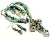 X-Large, Chunky & Long Filigree Turquoise & Tigers Eye Stone Cross Charm Necklace & E...