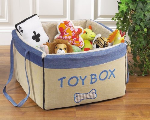 Fold-Down Doggy Toy Box