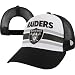 NFL Unisex Adult Oakland Raiders Spiral Stripe 940 Cap (Black, One Size Fits All)