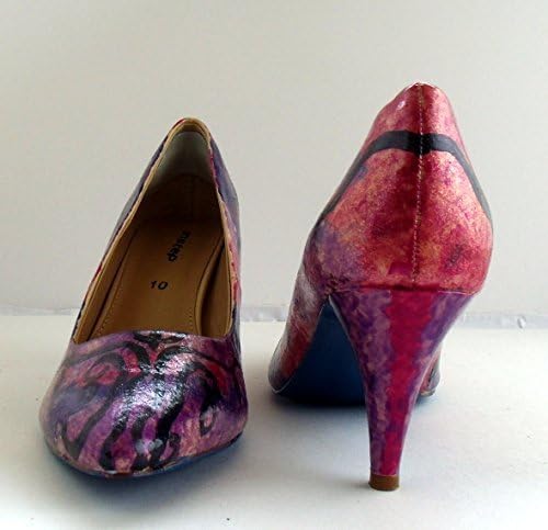 Ooak Size 10.5 US Upcycled Repurposed Art Womens Shoes Heels