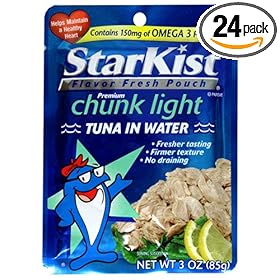 Starkist Chunk Light Tuna In Water (loose), 3-Ounce Can (Pack of 24)