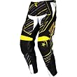 Rockstar Energy Drink Officially Licensed MSR Men's Dirt Bike Motorcycle Pants - Black/Yellow