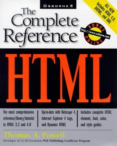 HTML: The Complete Reference by Thomas Powell