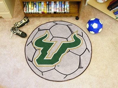Buy South Florida Bulls NCAA Soccer Ball Round Floor Mat (29) by Fan Mats