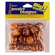 Darice(r) Big Value! 16mm Printed Wood Barrell Beads - 24pk/wood