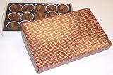 Scott's Cakes 1 lb. Milk Chocolate Almond Clusters in a Christmas Plaid Box