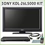 Sony BRAVIA KDL-26L5000 26" LCD TV - 26" - Active Matrix TFT - ATSC - NTSC - 16:9 - 1366 x 768 - Dolby - HDTV - 1080p