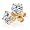 14k Yellow Gold 1/5ctw. Round Diamond Stud Earrings (H-I; I3)