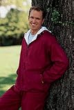 Adult Flannel Lined Hooded Taffeta Jacket (3X-Large)