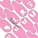Bunny Nail Vinyls By Twinkled T - 1 Sheet of 24 Vinyls