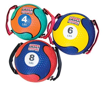 power strap ball medicine ball 8 lb