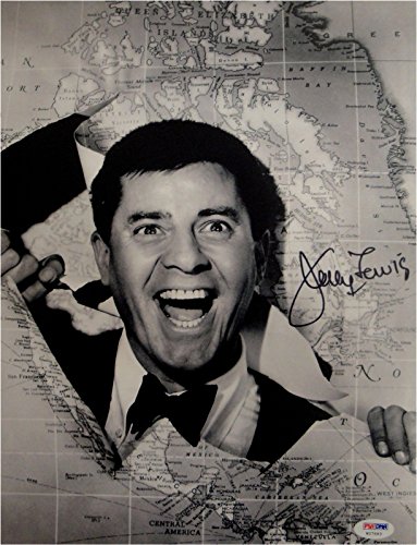 Jerry Lewis Hand Signed Autographed 11×14 Photo Sexy Smile Funny PSA/DNA