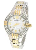 ANNE KLEIN - 10/8405SVTT - Analogique - Montre Femme - Bracelet en metal couleur argente et or