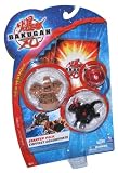 Bakugan Battle Brawlers New Vestroia Bakuglow Series Starter Pack Set with Subterra Brown Mega Brontes , Darkus Black Neo Dragonoid Volta , Mystery Red Pyrus Bakugan, 3 Ability Cards and 3 Metal Gate Cards