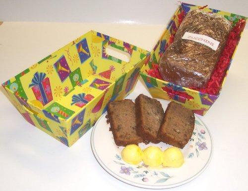 Scott's Cakes Zucchini Bread in a Yellow Fiesta Tray by Scott's Cakes