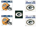 Green Bay Packers Decal and Cling 5 Piece Set