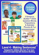 Level 4   -   Making Sentences! Set   -   Appropriate For Kids with 75+ Words Not Yet Speaking in Sentences. - 5 DVDs