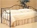 Kitchen & Housewares : Glossy Black Brass Accents Daybed w/Link Spring
