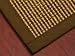 "Tuscany" Sisal Rug / Brown 2' x 3' - 100% Cotton Binding, Non-Slip Latex Backing, Eco-Friendly (Custom Size, Shape and Border Available)