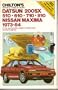Chilton's repair & tune-up guide, Datsun 200SX, 510, 610, 710, 810, Nissan Maxima, 1973-84: All U.S. and Canadian models, including turbo and diesel engines