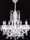 LAMPS BEAUTIFUL Belair Eight Light Crystal Chandelier by James R. Moder