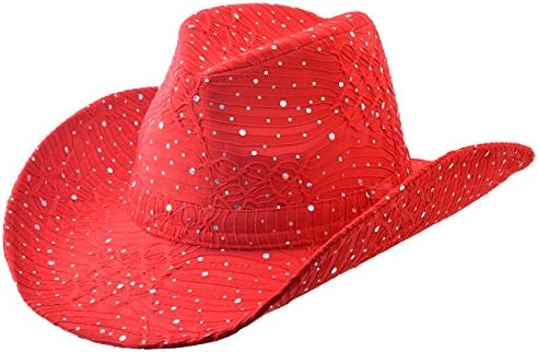 Cap911 Women's Sparkle Cowboy Hat Cap - Many Colors